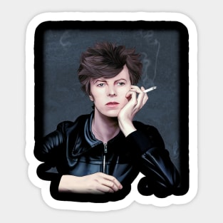 Young Bowie Sticker